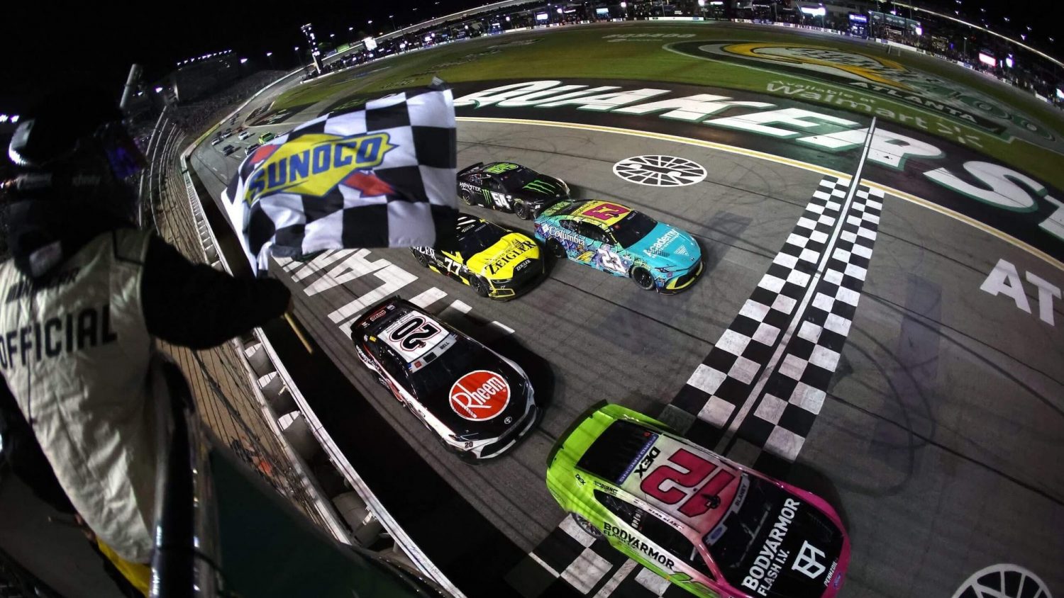 Blaney Wins Chaotic Atlanta Race at 1:45 a.m. After Three-Hour Rain Delay