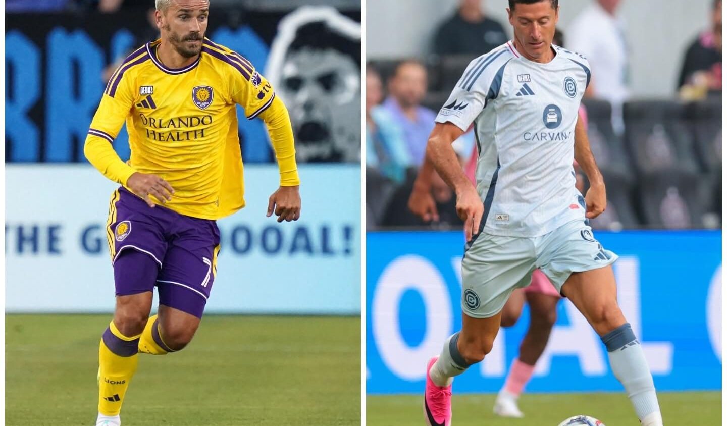 Griezmann nets in MLS debut while Lewandowski struggles as Chicago and Orlando return from World Cup break