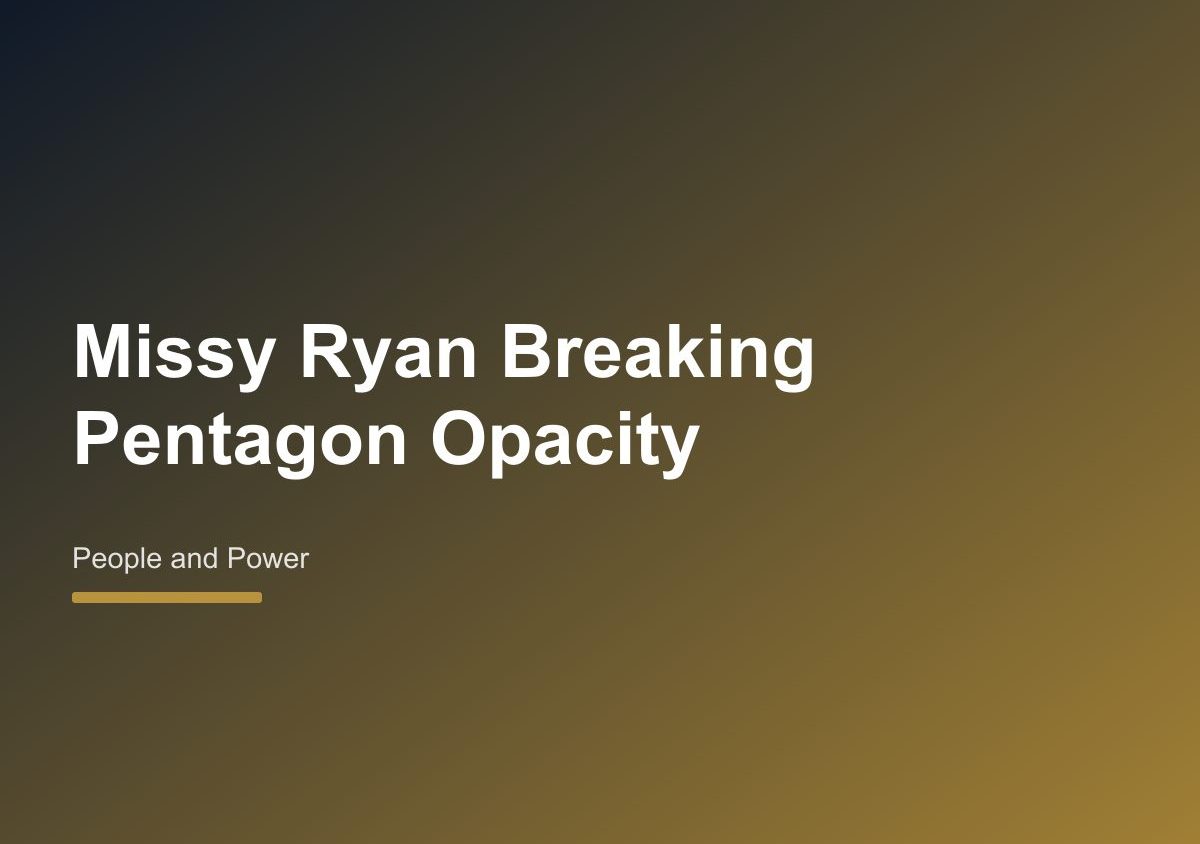 Missy Ryan: The Atlantic’s Pentagon Correspondent Breaking Through Military Opacity