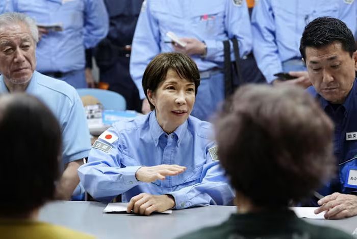 Japanese PM Takaichi surveys earthquake damage in Kumamoto as recovery efforts intensify