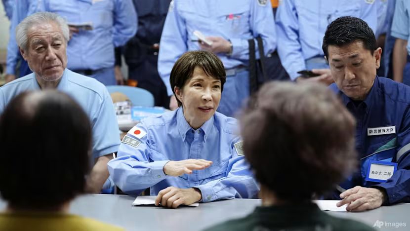 Japanese PM Takaichi surveys earthquake damage in Kumamoto as recovery efforts intensify