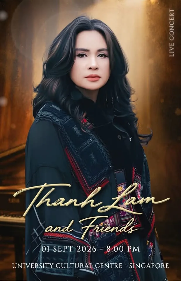 Poster for the concert Thanh Lam and Friends in Singapore