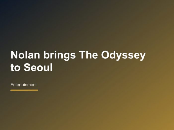 Christopher Nolan brings The Odyssey to Seoul, invites Korean audiences into epic voyage